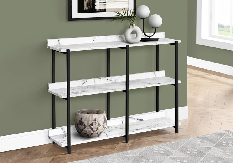 Accent Console Table For Entryway, 3 Tier Design - R&R Furniture Gallery (Fountain Valley, CA)