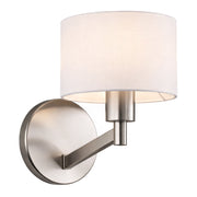 Nebula - Base Wall Lamp With Rotary Switch Shade - Brushed Nickel / Silver / White - R&R Furniture Gallery (Fountain Valley, CA)