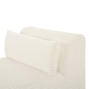 Tarra - Fluffy Oversized Corduroy Modular Armless Chair - R&R Furniture Gallery (Fountain Valley, CA)