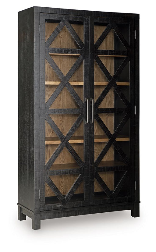 Christop - Accent Cabinet - Black / Brown - R&R Furniture Gallery (Fountain Valley, CA)