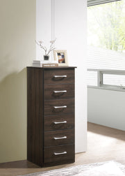 Glory Furniture Boston lingerie chest with multiple drawers and elegant wooden finish, ideal for bedroom organization.