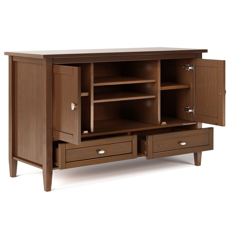 Warm Shaker - Transitional Style TV Media Stand - R&R Furniture Gallery (Fountain Valley, CA)
