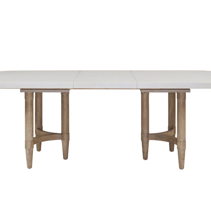 Triad - Double Pedestal Dining Table With Leaf - Sand - R&R Furniture Gallery (Fountain Valley, CA)