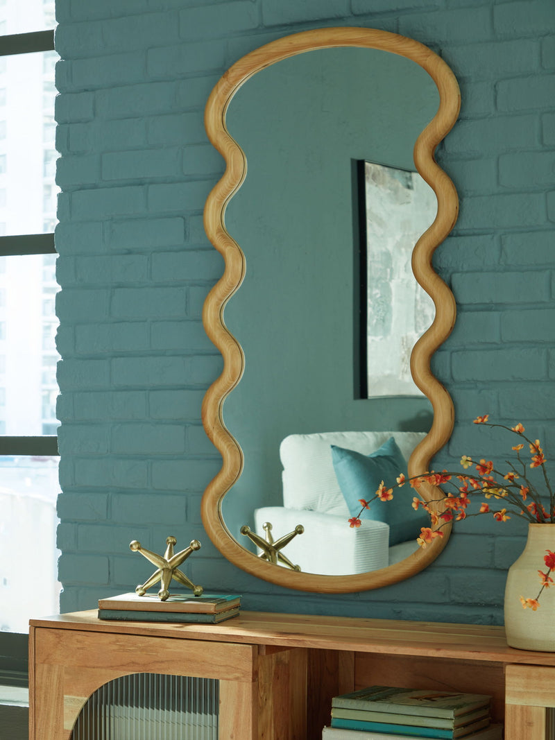 Serendis - Accent Mirror - Brown - R&R Furniture Gallery (Fountain Valley, CA)