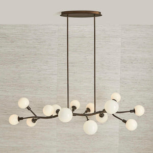 Meandering - 14 Light Pendant
