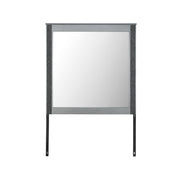 Lorenzo - Large Scale Mirror With Sleek Frame And Glittered Detailing - Silver - R&R Furniture Gallery (Fountain Valley, CA)