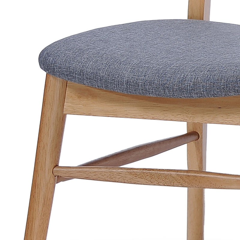 Noble House Voyager upholstered accent chair set with splayed legs and wood frames, featuring plush fabric and modern design.