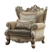 Ranita - Chair With 2 Pillows - Fabric & Champagne - R&R Furniture Gallery (Fountain Valley, CA)