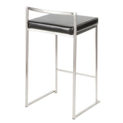 Lumi Source Fuji contemporary stackable counter stool with elegant design and sleek modern style, ideal for stylish kitchen or bar area.