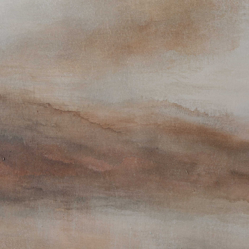 Haze In The Horizon - Landscape Painting - Brown / Orange / White