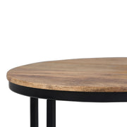 Jenna - Handcrafted Round Side Table - R&R Furniture Gallery (Fountain Valley, CA)