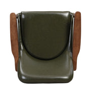 Mid - Century Accent Chair With Cushioned Seat, Brass Tipped Legs - R&R Furniture Gallery (Fountain Valley, CA)