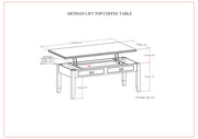 Artisan - Lift Top Coffee Table - Russet Brown - R&R Furniture Gallery (Fountain Valley, CA)