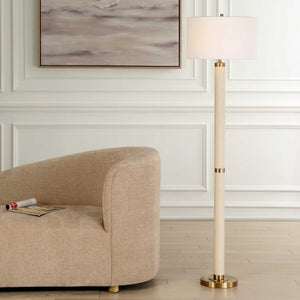 Wessex - Floor Lamp - Gold / White