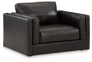 Amiata - Chair And A Half - Onyx - R&R Furniture Gallery (Fountain Valley, CA)