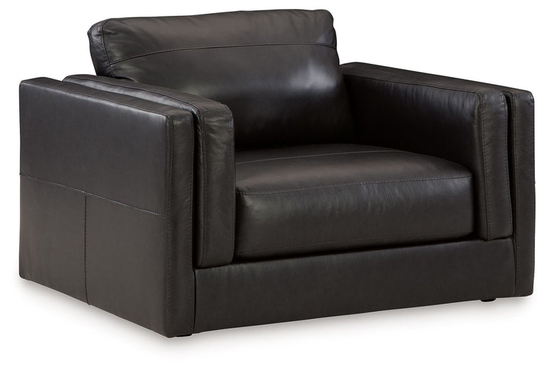 Amiata - Chair And A Half - Onyx - R&R Furniture Gallery (Fountain Valley, CA)