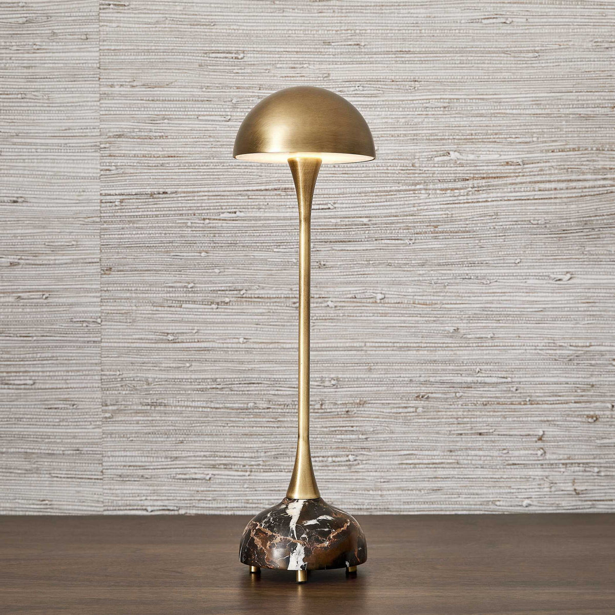 Hard Hat - Rechargeable Mini Lamp - Brass / Brown