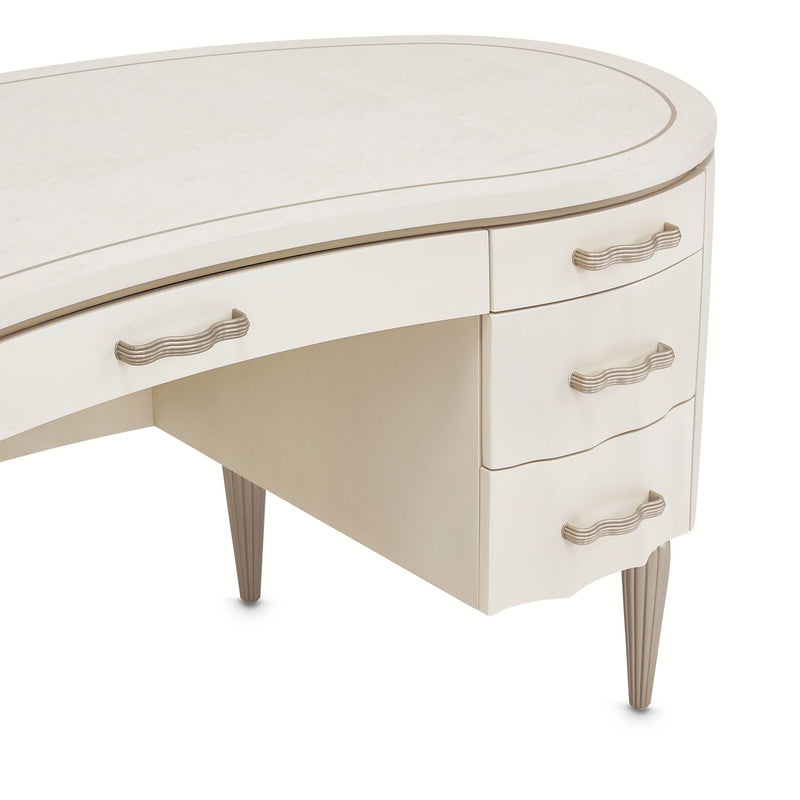 London Place - Desk - Creamy Pearl - R&R Furniture Gallery (Fountain Valley, CA)