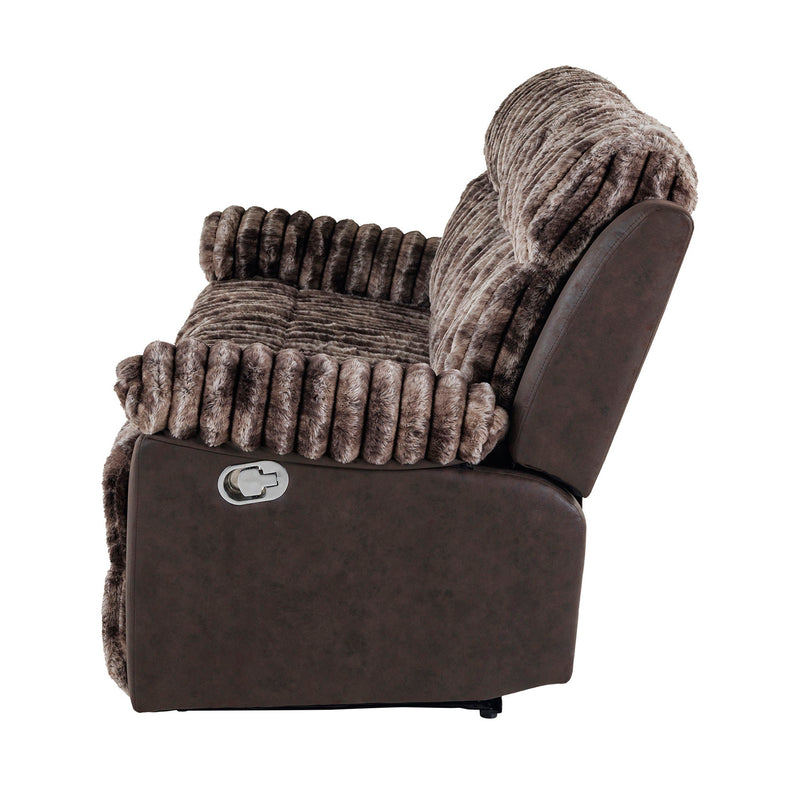 Brenda - Sofa With Manual Recline Function - R&R Furniture Gallery (Fountain Valley, CA)