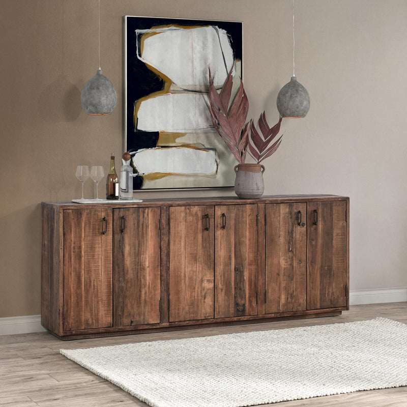 Cleo - 6 Door Buffet - Natural - R&R Furniture Gallery (Fountain Valley, CA)