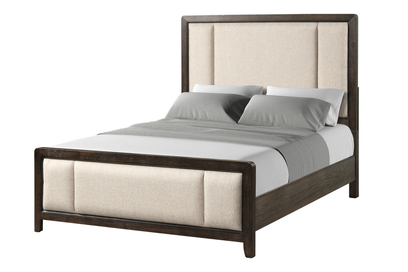 Upholstered Headboard & Footboard With Traditional Styling Bed - R&R Furniture Gallery (Fountain Valley, CA)