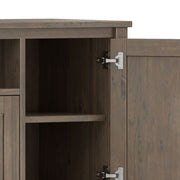 Ela - TV Media Stand - Smoky Brown - R&R Furniture Gallery (Fountain Valley, CA)