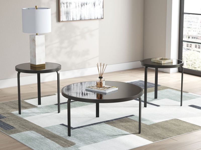 Dorylin - Occasional Table Set (Set of 3) - Black - R&R Furniture Gallery (Fountain Valley, CA)