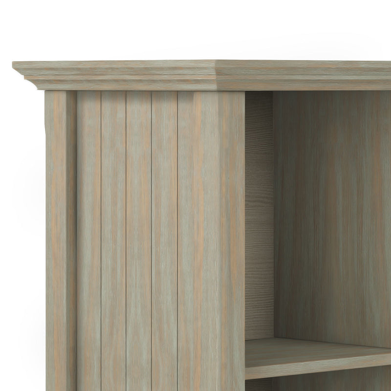 Handcrafted Acadian cube storage organizer by Simpli-Home, featuring a modern design with multiple compartments for versatile storage.