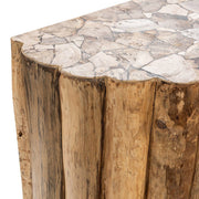 Norwest Petrified - Wood Console Table - Natural - R&R Furniture Gallery (Fountain Valley, CA)