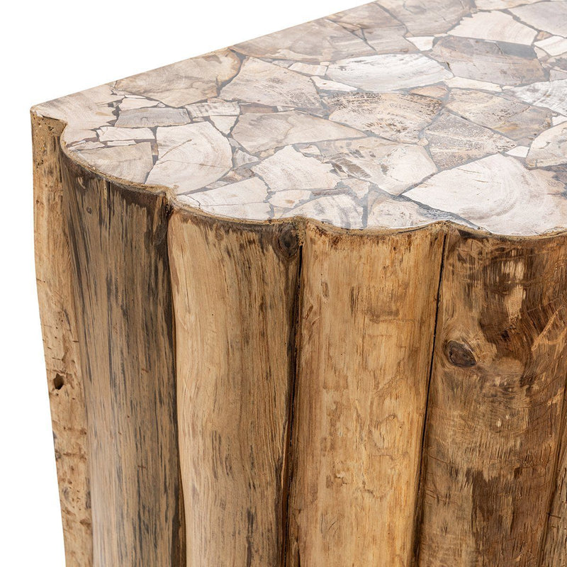 Norwest Petrified - Wood Console Table - Natural - R&R Furniture Gallery (Fountain Valley, CA)