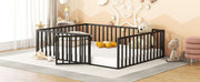 Metal Floor Bed Frame With Fence And Door - R&R Furniture Gallery (Fountain Valley, CA)