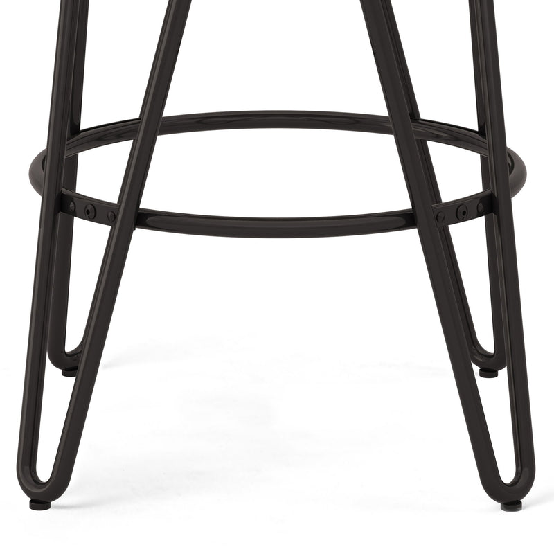 Simeon - Multifunctional Metal Stool With Wood Seat - R&R Furniture Gallery (Fountain Valley, CA)