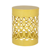 Outdoor metal S/2 end table by Noble House, showcasing a sleek, durable side table with a modern design and metal construction.