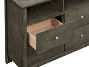 Glory Furniture Hammond media chest with storage, featuring a classic wooden design and multiple compartments for media devices.