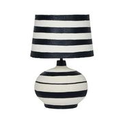 Positano - Striped Papier Mache Table Lamp - R&R Furniture Gallery (Fountain Valley, CA)
