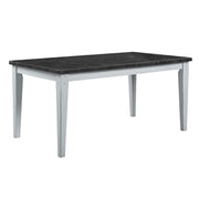 Lanton - Dining Table - Natural Marble & Antique White - R&R Furniture Gallery (Fountain Valley, CA)