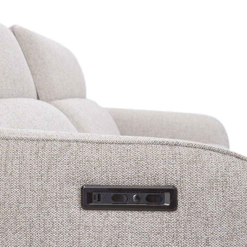 Ostend - Upholstered Power Recliner Sofa - Gray - R&R Furniture Gallery (Fountain Valley, CA)