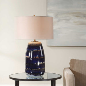Orleans - Glaze Table Lamp - Blue
