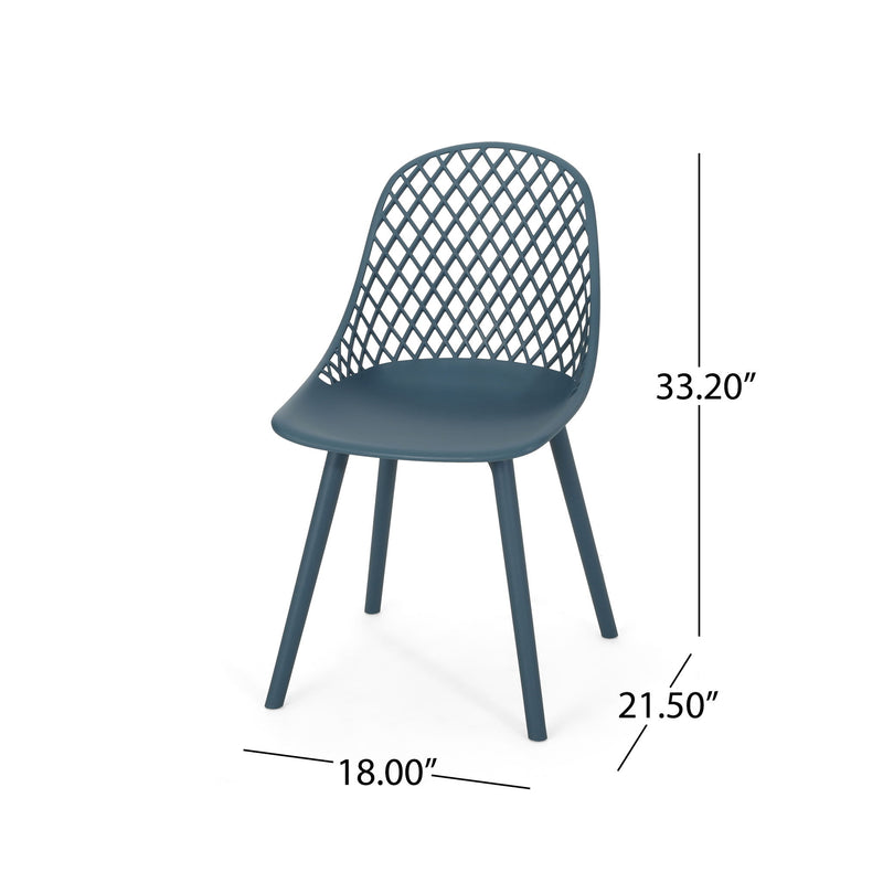 Pair of Noble House Lily Chairs set, featuring modern wooden design with cushioned seats and elegant style.