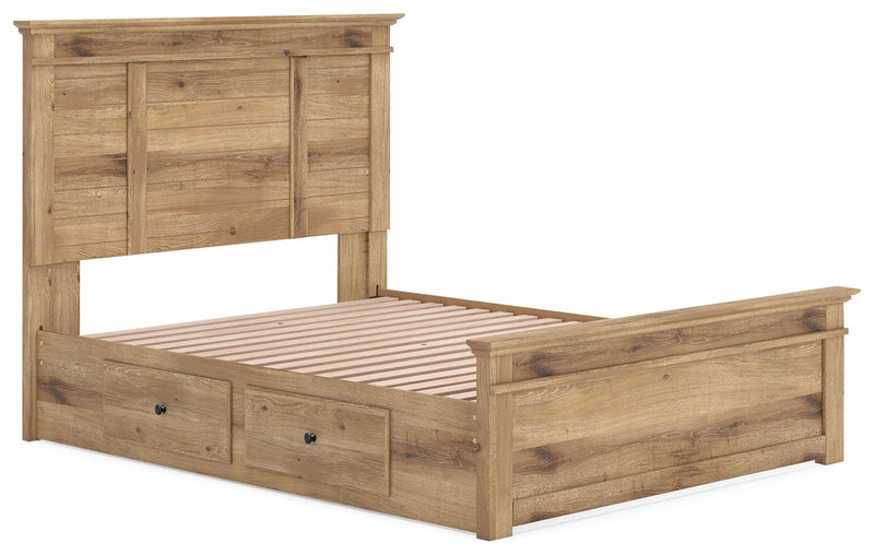 Makidern - Panel Storage Bed With Under Bed Storage Unit - R&R Furniture Gallery (Fountain Valley, CA)