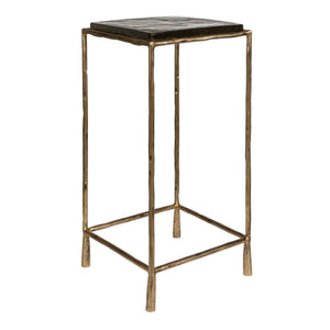 Ovard - Antiqued Accent Table - Bronze
