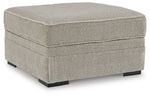 Calnita - Ottoman With Storage - Sisal - R&R Furniture Gallery (Fountain Valley, CA)