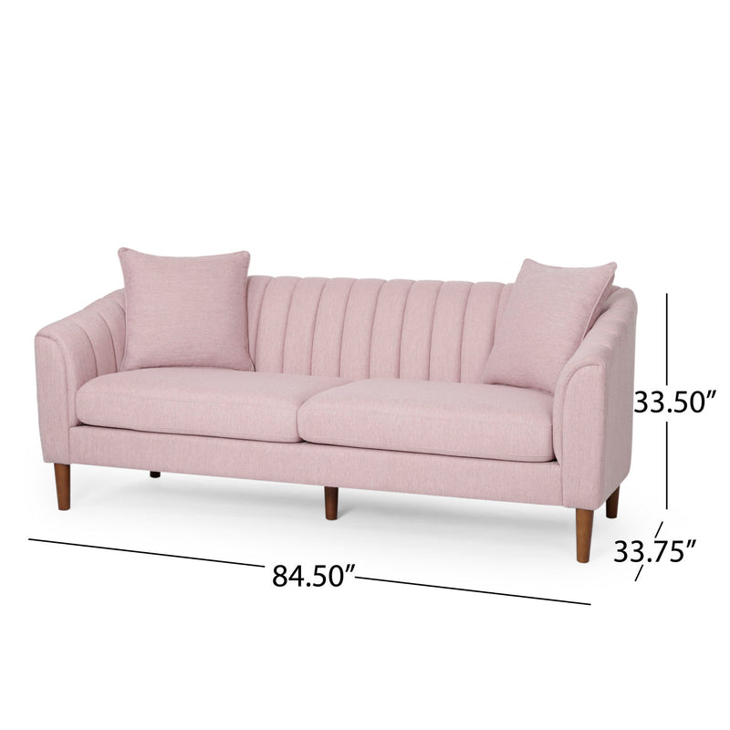 Contemporary 3 Seater Sofa With Accents - R&R Furniture Gallery (Fountain Valley, CA)