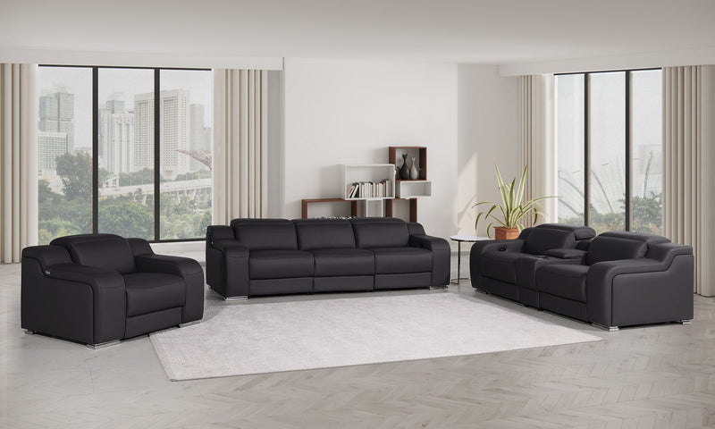 1116 - 7-Piece Modular Power Reclining Sofa, Loveseat & Chair Set In With 5 Power Recliners & Power Headrests - R&R Furniture Gallery (Fountain Valley, CA)