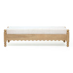 Thelma - Performance Basketweave Bench - Cream