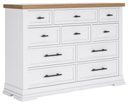 Ashbryn - Dresser - White / Natural - R&R Furniture Gallery (Fountain Valley, CA)