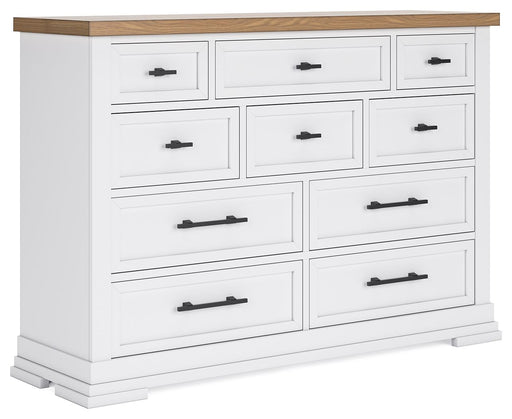 Ashbryn - Dresser - White / Natural - R&R Furniture Gallery (Fountain Valley, CA)