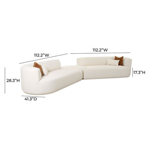 Fickle - Boucle Modular Sectional - R&R Furniture Gallery (Fountain Valley, CA)