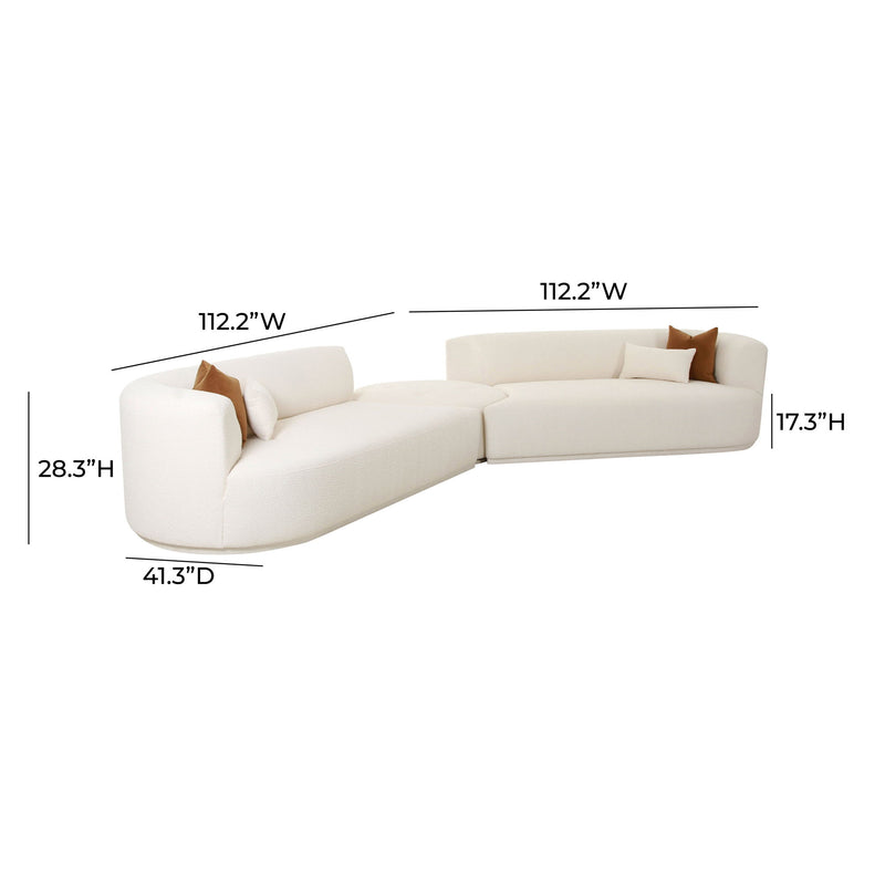 Fickle - Boucle Modular Sectional - R&R Furniture Gallery (Fountain Valley, CA)