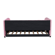Upholstered Daybed With Ergonomic Design Backrest - R&R Furniture Gallery (Fountain Valley, CA)
